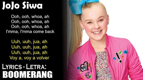 jojo siwa karma lyrics|boomerang lyrics jojo siwa.